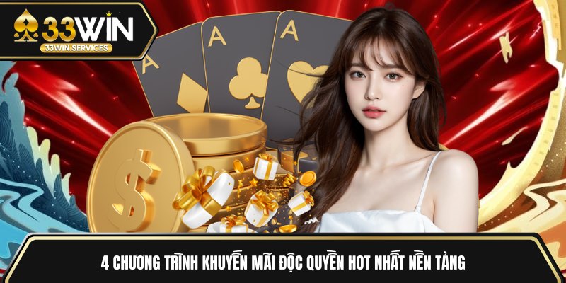 4 chương trình khuyến mãi độc quyền hot nhất nền tảng